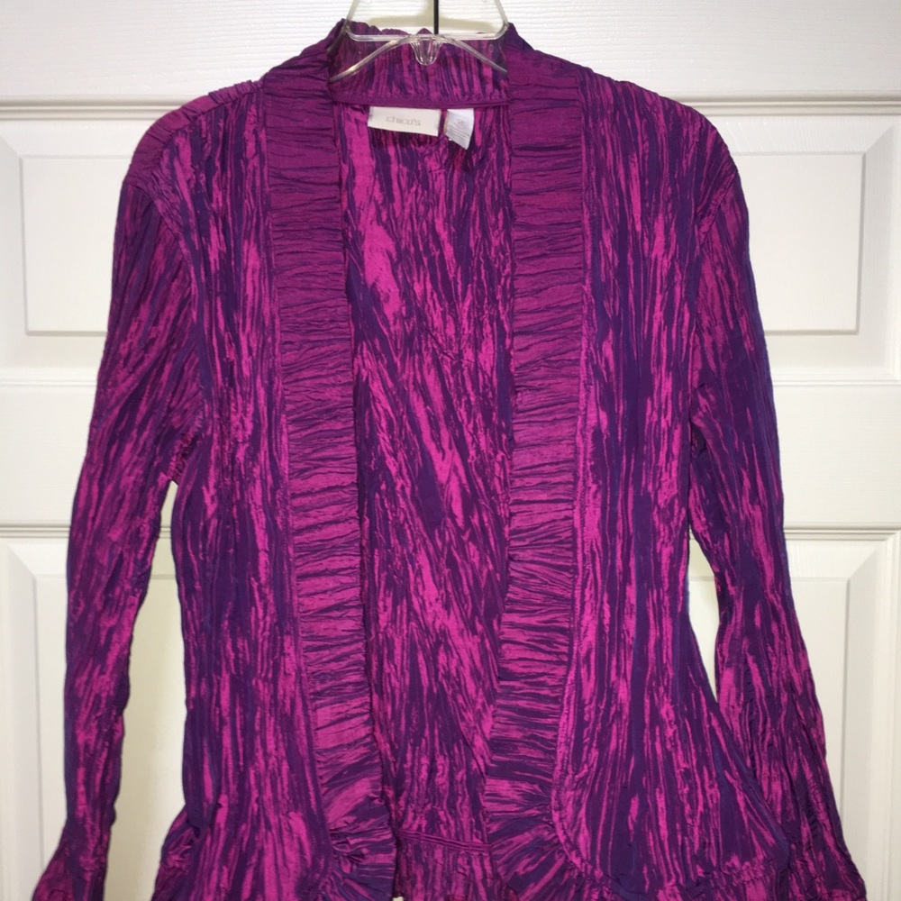 CHICO’S GORGEOUS STRETCHY JACKET BY CHICO’S SIZE 2